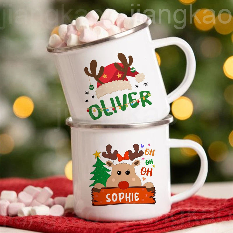 Caneca de Natal com nome personalizado